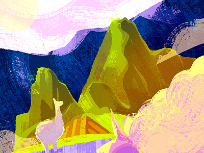 Llama test cintiq illustration photoshop texture