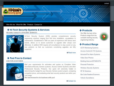 Hitech security system inner page