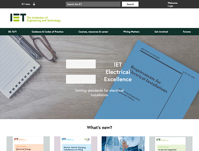 IET Electrical website design