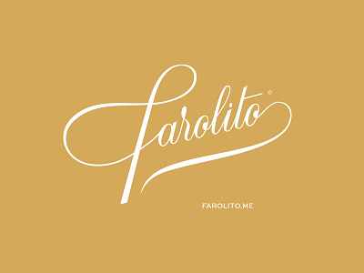 Farolito blog brand custom type lettering logo logotype magazine script type typography vector