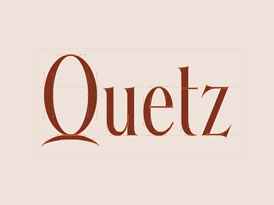 Quetz – Wordmark. custom type lettering logo type typography vector