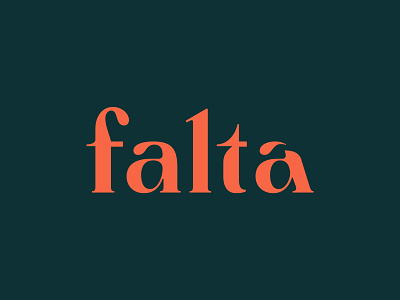 Falta Logotype brand brand identity branding custom type green lettering logo logotype serifs type typography vector visual identity women wordmark