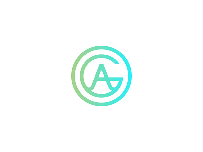 GA Monogram brand branding identity initials letters logo minimal monogram simple type typography
