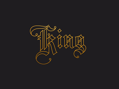 Bad King John blackletter lettering type typography