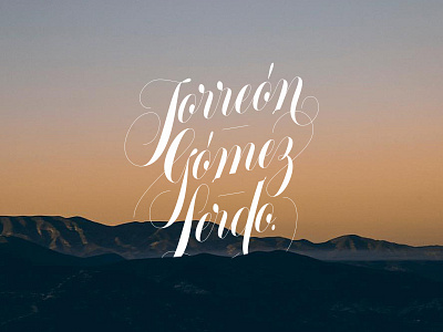 Torreón, Gómez, Lerdo. custom font lettering mexico script type vector