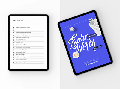 Earn What You're Worth cover custom type design editorial editorial design editorial layout guide guidebook handlettering lettering minimal layout page design type