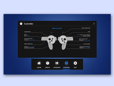 Oculus Controller UI controller oculus remote vr