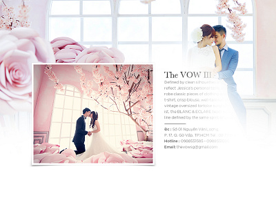 The VOW wedding house - Agency agency elegant love modern romantic simple studio ui unique ux website wedding