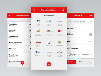Flow Bill payment Mobile Banking banking digital bank financial applications in red mobile banking