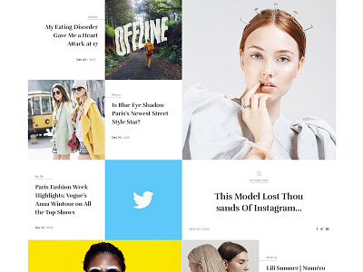 Grid Layout for Blog News Magazine