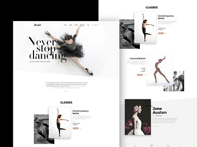 Danlet Academy WordPress theme for Ballet