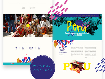 Festival Cultural Landing page - free download