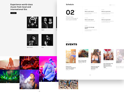 Free Download – EDM Party – Landing Page For Music Event artist club concert dance edm event landing page live show music party schedule
