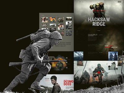 Free Design Landing Page For War Film