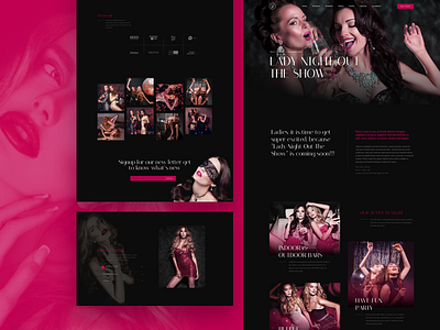 Lady Night – Landing Page For Party Event artist club concert dance edm event landing page live show music party schedule
