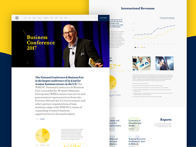Report Landing page for Business business club company conference event event planning exhibition report startup trendy typography workshop