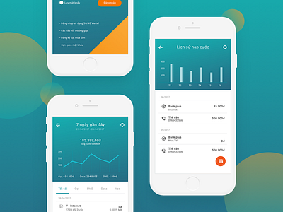 My Viettel Telecom App app application clean design flat interface mobile simply telecom ui ux viettel