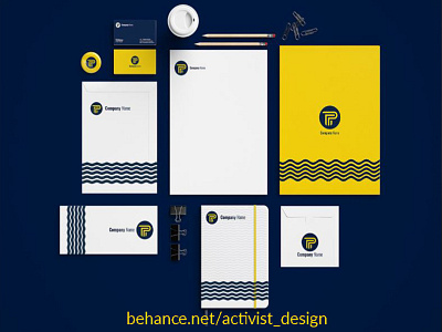 Corporate Brand identity design brandidentity brandidentitydesign businesscarddesign envelope freepsd letterhead mockup notebook pencile stationerydesign templatedesign