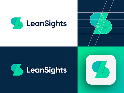 lean sights App icon logo deisgn