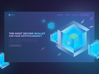 Crypto Wallet Landing Page