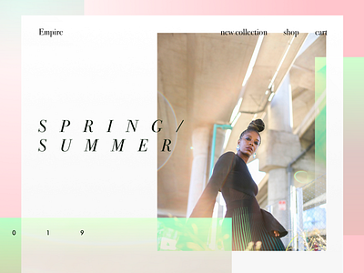 Spring/Summer Web UI acuredreamgift design fashion jevtic landing spring summer ui ux website