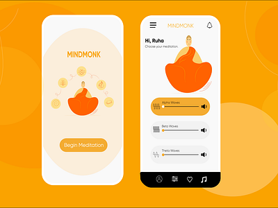 Meditation App Screens