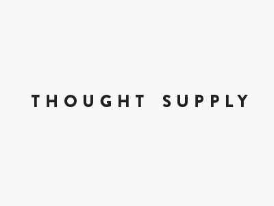 Thought Supply art deco clean intelligent minimal