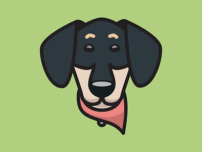 Quincy dachshund illustration puppy wiener dog