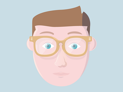 Dats muh face. flat human illustration mark selfie