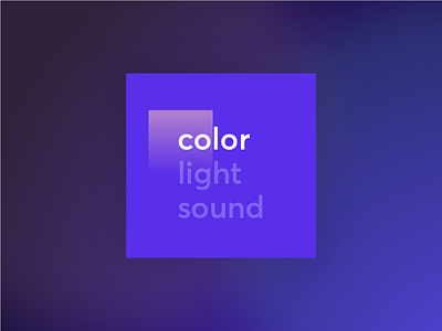 Elements of cinema color gradient interface select