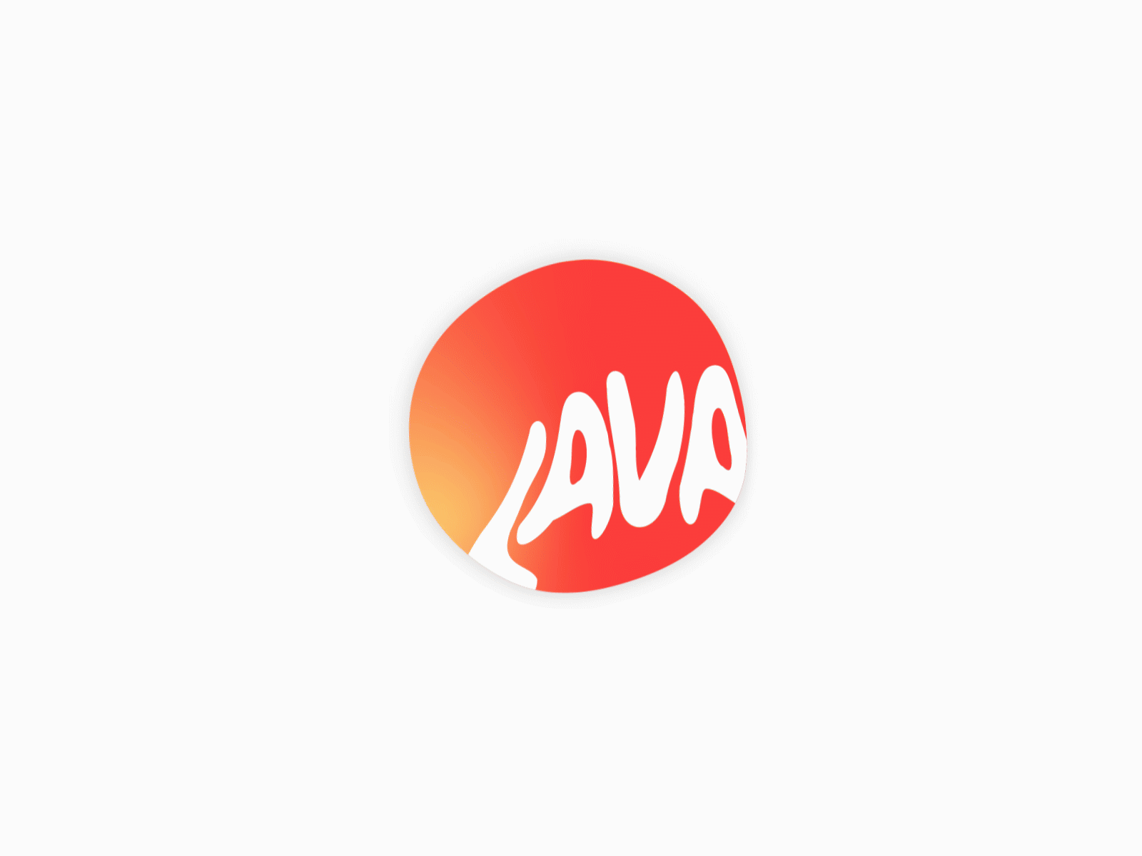 LAVA - blob logo animation blob design gif lava logo logo design red