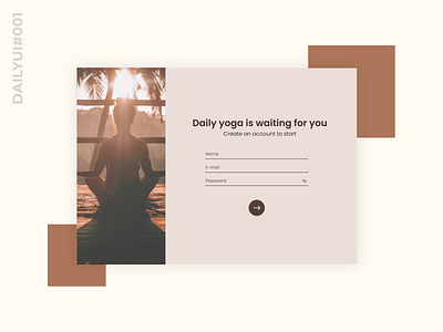 DailyUI 001 - Sign Up page
