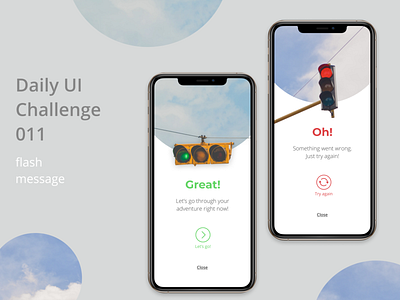 #DailyUI Challenge 011 Flash Message colors dailyui design figma flash message mobile typography ui ux