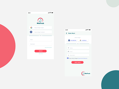 MedTrack app medical ui design ux design