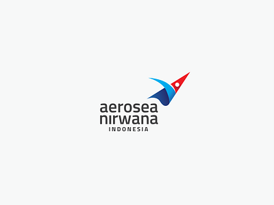 Aerosea Nirwana Indonesia Logo Project branding design logo minimal vector