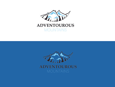 Logo (mountain logo) adobe illustrator brand identity branding creative logo flatdesign illustration logo logo design logos vector