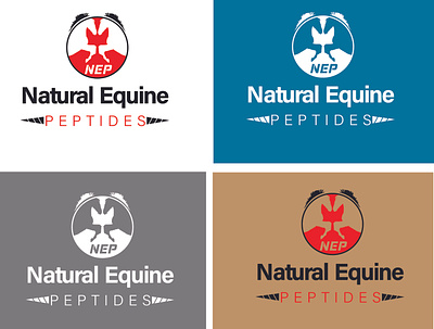 Logo (natural equine peptides) adobe illustrator brand identity branding creative design creative logo illustration logo logo design logos vector