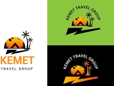 Logo (KEMET TRAVEL GROUP) adobe illustrator brand identity branding creative design creative logo illustration logo logo design logos