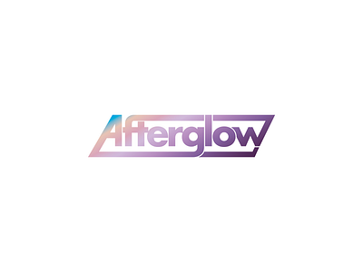 Afterglow design logo typography