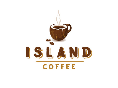 Island Coffee logo - coconut mug