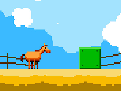 Pony Game game horse pixel video game