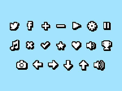 Pixel Icons By Will Jardine On Dribbble