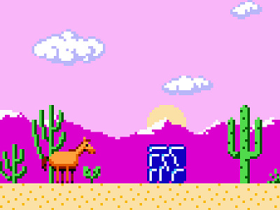 Desert app game horse pixel pony