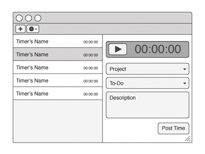 Split View Wireframe app application wireframe