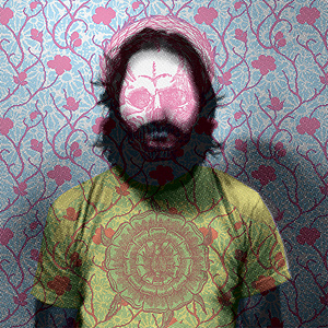 Self Portrait with Beard illustration pattern texture