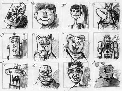 Avatar Sketches 2 avatar cartoon drawing illustration sketch