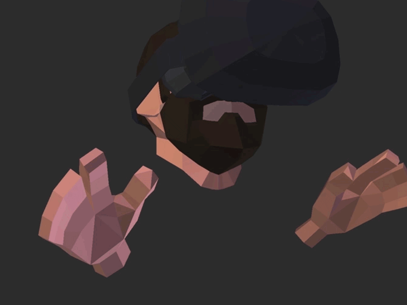 Better player avatars! 3d animated gif avatar low poly screenshot saturday virtual reality vr wip