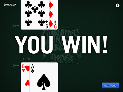 You Win! app application blackjack ios ipad