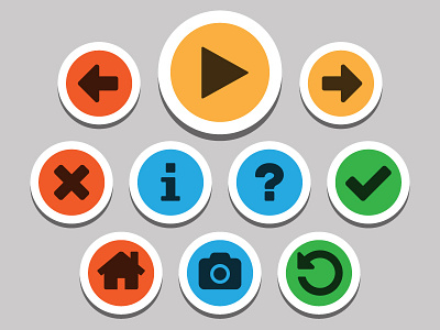 App Buttons application button icon vector