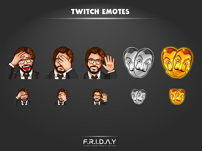 custom emote for twitch / money heist la casa de papel